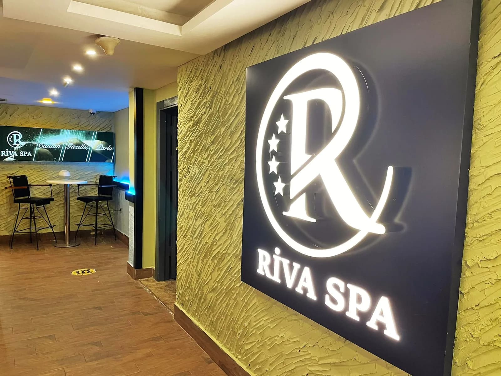 Riva SPA Ankara giriş tabelası