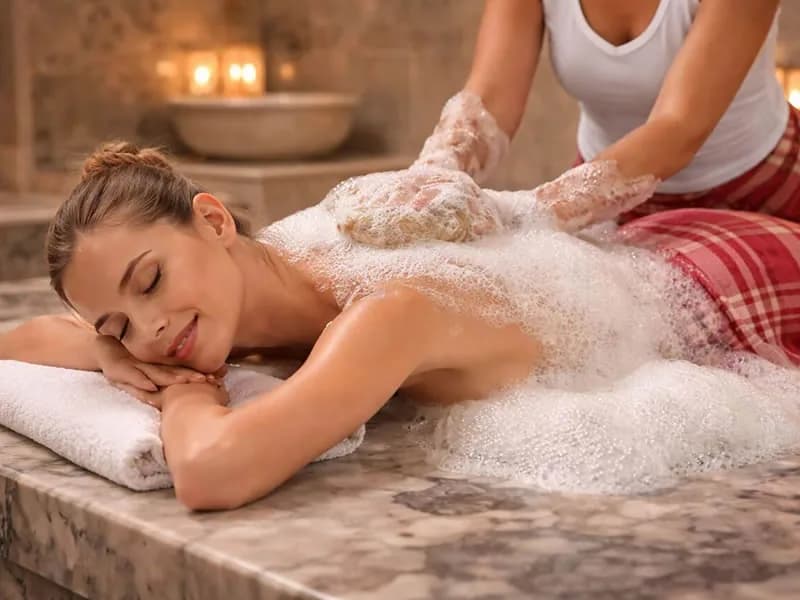 Ankara kese köpük masajı, Türk hamamı deneyimi – Riva SPA